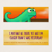 Louis the Lizard, w/quote, Glückskarten (Vorne & Hinten)