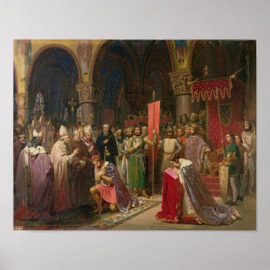 Louis VII der Junge, König von Frankreich Poster (Vorne)
