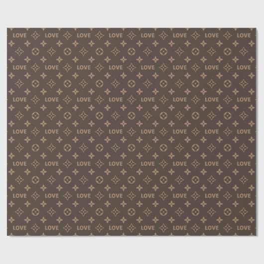 Louis-Vuitton-Muster Geschenkpapier (Flach)