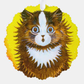 Louis Wain 2 psychedelische Katzen  Ornament Karte (Rückseite)