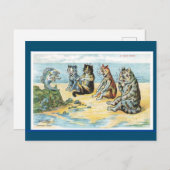 Louis Wain,A Fishy Story, Cat Art Postcard Postkarte (Vorne/Hinten)