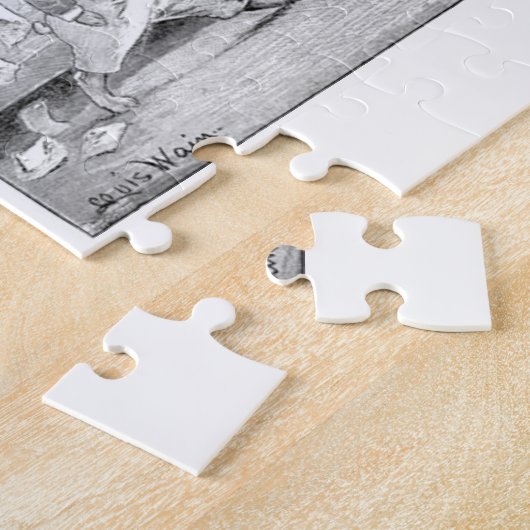 Louis Wain "A Vestry Meeting" Gemälde über Bulldog Puzzle (Seite)