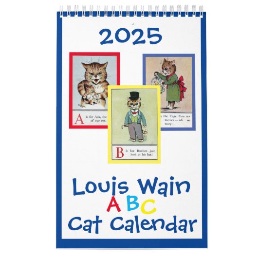 Louis Wain ABC Cats, Kalender (Titelbild)