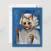 Louis Wain art, The Barrister, Postkarte (Vorne/Hinten)