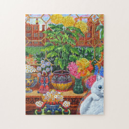 Louis Wain Blume Lovers Cat Puzzle (Vertikal)