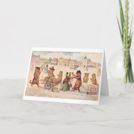 Louis Wain Cat Danke-Karte Dankeskarte