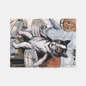 Louis Wain - Cat Dressed as a Nurse Fleecedecke (Vorderseite (Horizontal))