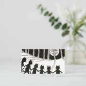 Louis Wain Cat Full Moon Visitenkarte (Stehend Vorderseite)