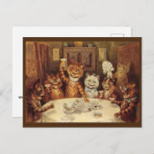 LOUIS WAIN CAT KATZE POSTCARD, 'CELEBRATION' POSTC POSTKARTE (Vorne/Hinten)