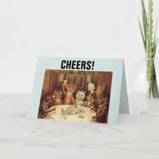 LOUIS WAIN CAT KATZKATZE BIRTHTAGE FEIERKARTEN KARTE (Vorderseite)