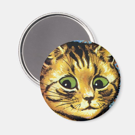 Louis Wain cat Magnet (Vorderseite/Rückseite)