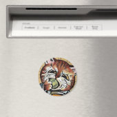 Louis Wain cat Magnet (In Situ (Geschirrspüler))