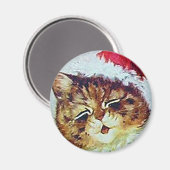 Louis Wain cat Magnet (Vorderseite/Rückseite)