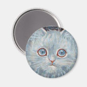 Louis Wain cat Magnet (Vorderseite/Rückseite)