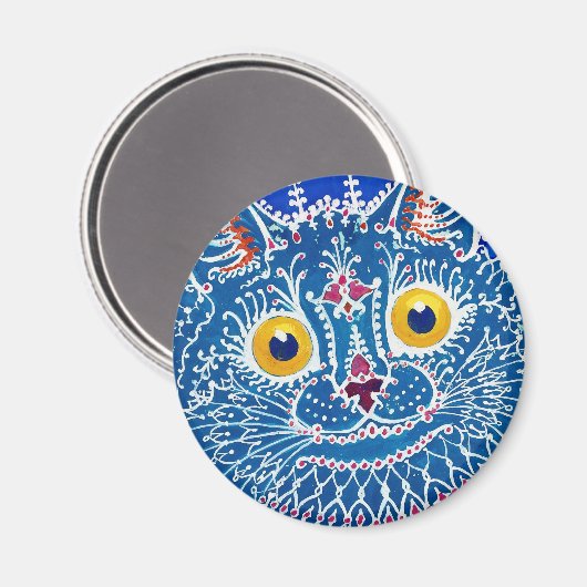 Louis Wain cat Magnet (Vorderseite/Rückseite)