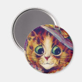 Louis Wain cat Magnet (Vorderseite/Rückseite)
