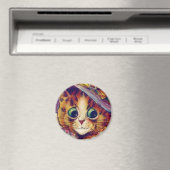 Louis Wain cat Magnet (In Situ (Geschirrspüler))