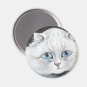 Louis Wain cat Magnet (Vorderseite/Rückseite)