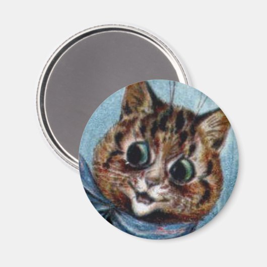Louis Wain cat Magnet (Vorderseite/Rückseite)