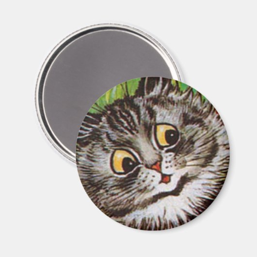 Louis Wain cat Magnet (Vorderseite/Rückseite)