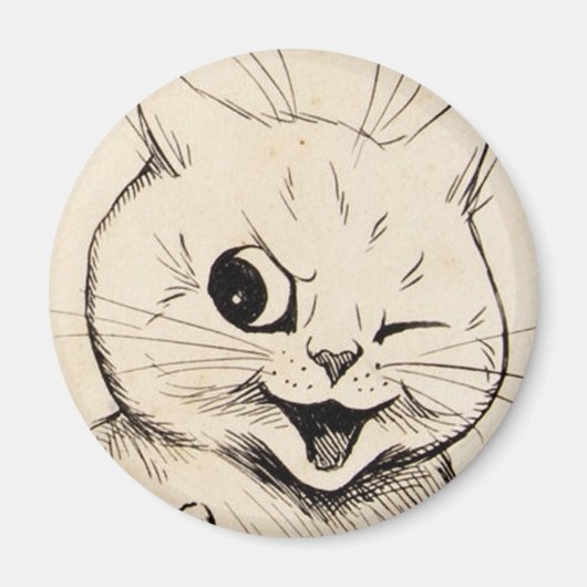 Louis Wain cat Magnet (Vorne)