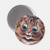 Louis Wain cat Magnet (Vorderseite/Rückseite)