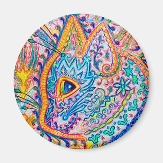 Louis Wain cat Magnet (Vorne)
