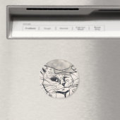 Louis Wain cat Magnet (In Situ (Geschirrspüler))