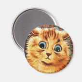 Louis Wain cat Magnet (Vorderseite/Rückseite)