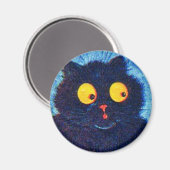 Louis Wain cat Magnet (Vorderseite/Rückseite)