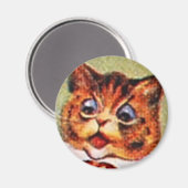 Louis Wain cat Magnet (Vorderseite/Rückseite)