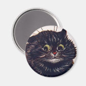 Louis Wain cat Magnet (Vorderseite/Rückseite)