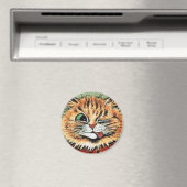 Louis Wain cat Magnet (In Situ (Geschirrspüler))