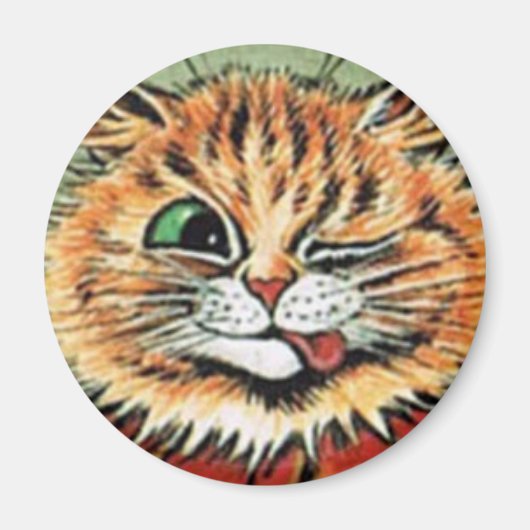 Louis Wain cat Magnet (Vorne)