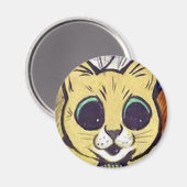 Louis Wain cat Magnet (Vorderseite/Rückseite)