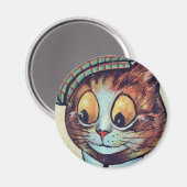 Louis Wain cat Magnet (Vorderseite/Rückseite)