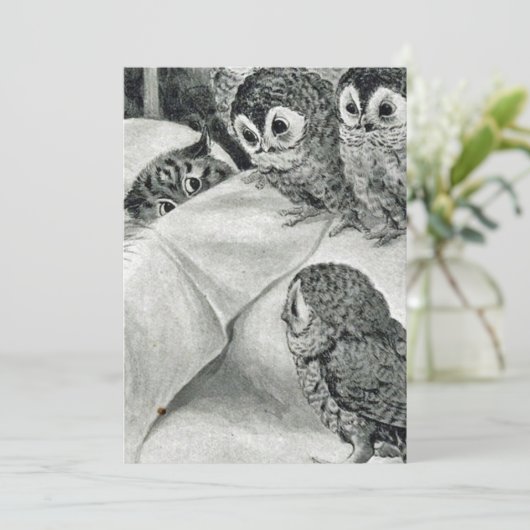 Louis Wain Cat Nightmare Einladung (Stehend Vorderseite)