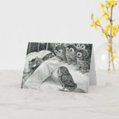 Louis Wain Cat Nightmare Karte (Gelbe Blume)