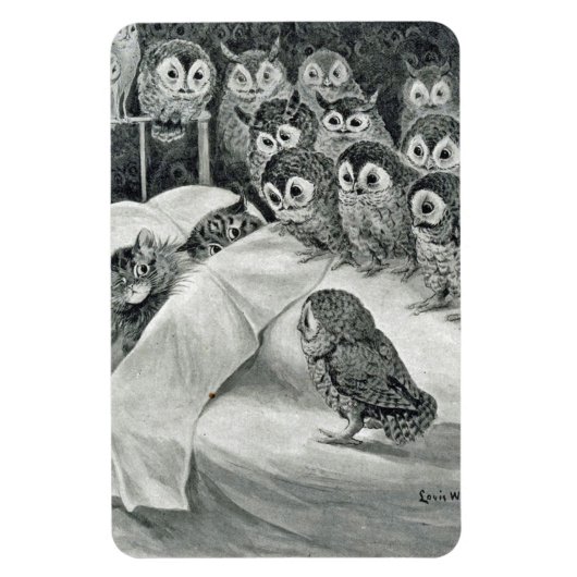 Louis Wain Cat Nightmare Magnet (Vertikal)