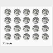 Louis Wain Cat Nightmare Runder Aufkleber (Blatt)