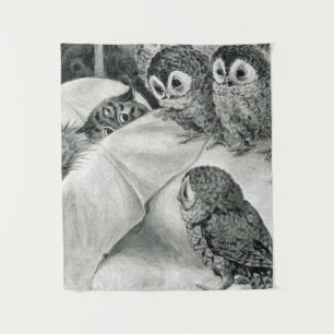 Louis Wain Cat Nightmare Wandteppich