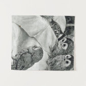 Louis Wain Cat Nightmare Wandteppich (Vorderseite (Horizontal))