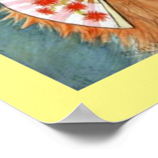 Louis Wain Cat Paintings Poster (Ecke)