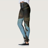 Louis Wain Cat Pirates Galleon im Mondlicht Leggings (Links)