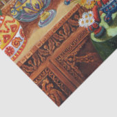 Louis Wain Cat Psychedelic Decoupage Decoupaging Seidenpapier (Detail)