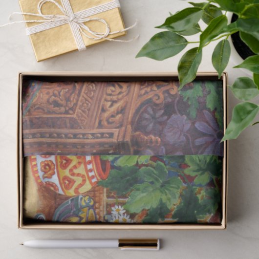 Louis Wain Cat Psychedelic Decoupage Decoupaging Seidenpapier (Geschenk)