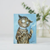LOUIS WAIN CAT RAUCHER CIGAR ART POSTCARD POSTKARTE (Stehend Vorderseite)