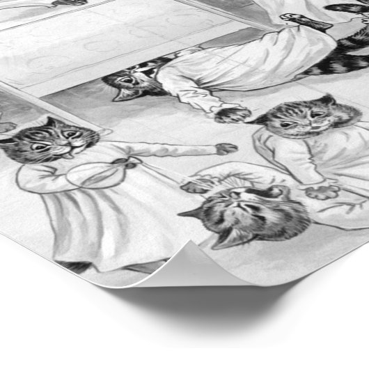 Louis Wain Cat Spaß Poster (Ecke)