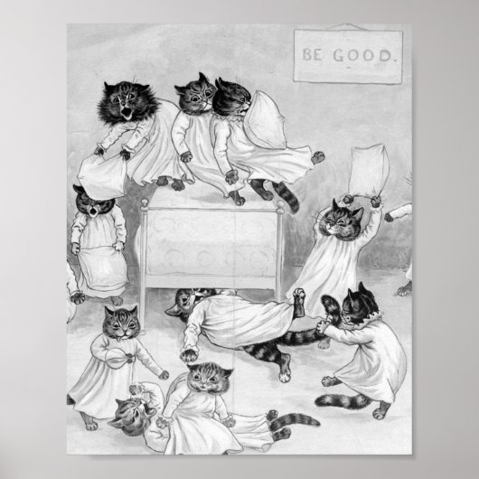 Louis Wain Cat Spaß Poster (Vorne)