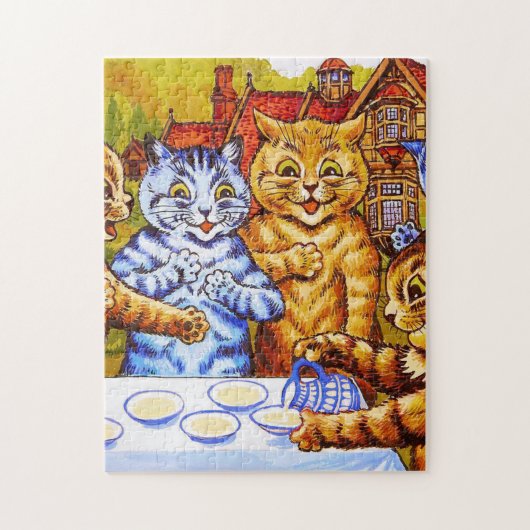 Louis Wain Cat Tea Party Puzzle (Vertikal)